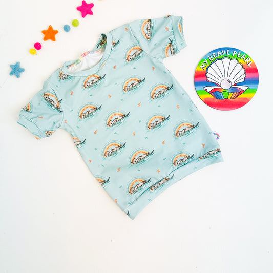 Ready To Ship Mint Otters Short Sleeve Tees