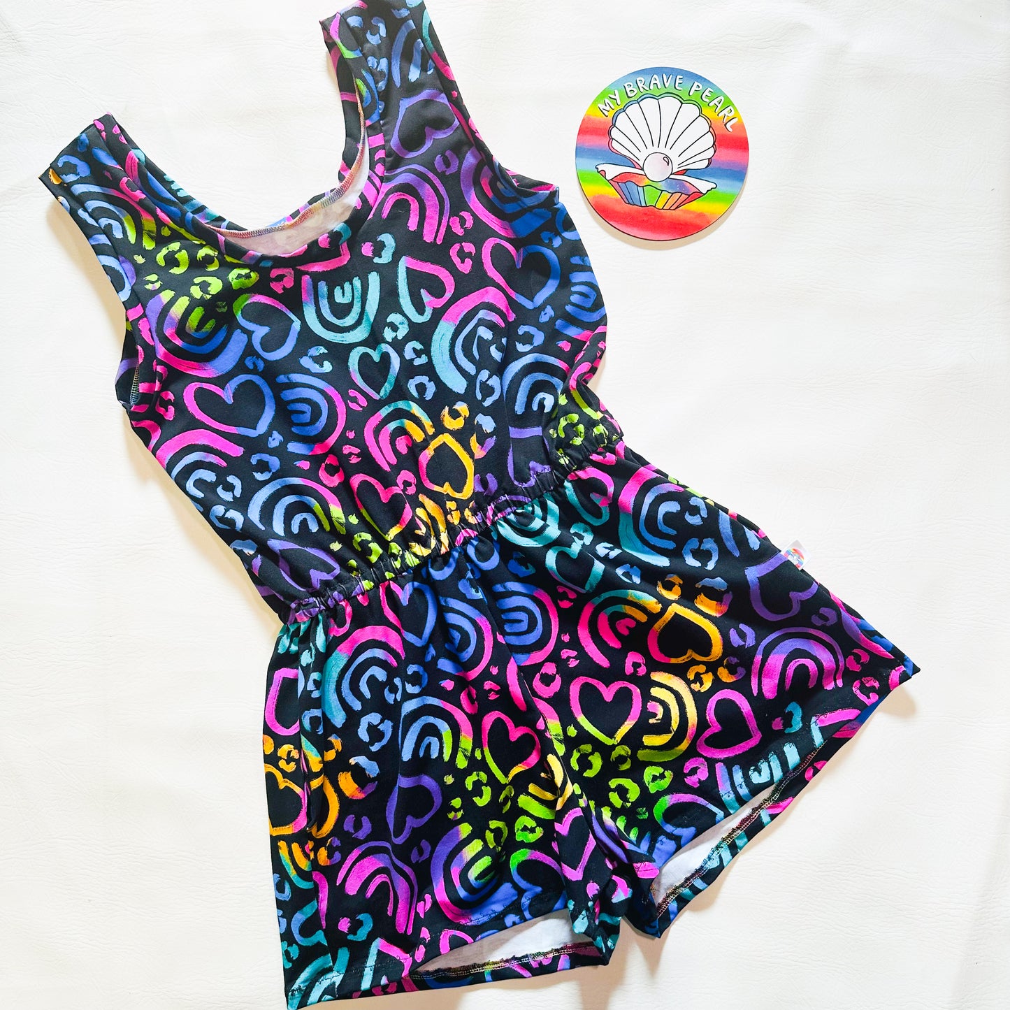 Adults Elasticated Waist Playsuit- Curve Fit