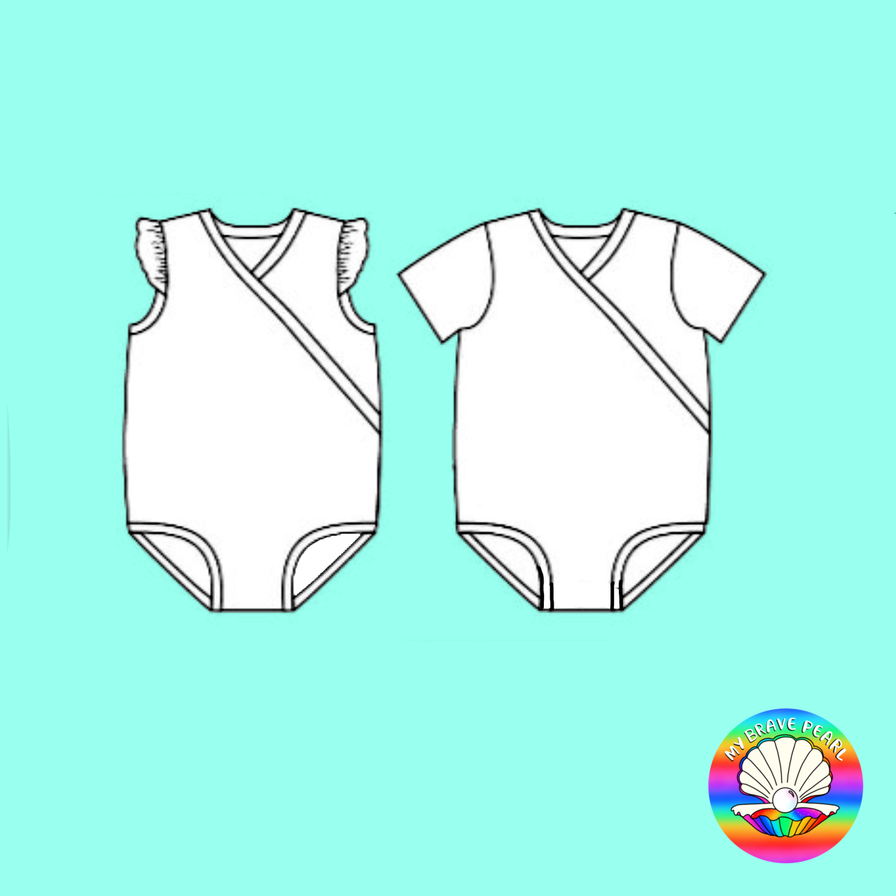 BP Baby Preorder Cross Front Vest Bodysuit