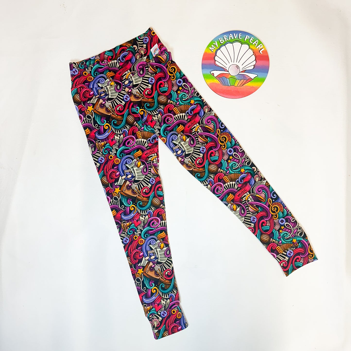 Ready To Ship 5-6Y Music Leggings