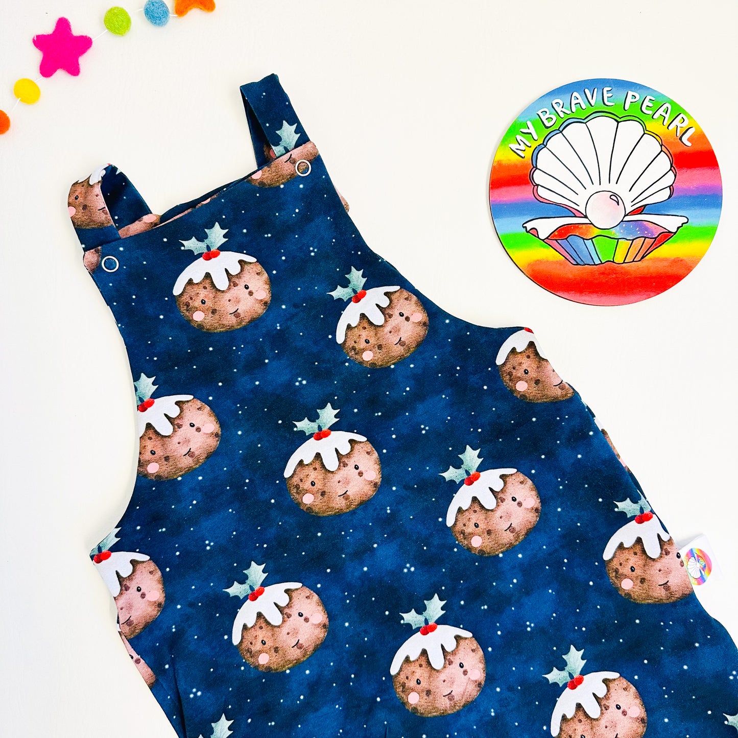 Kids Christmas Dungarees