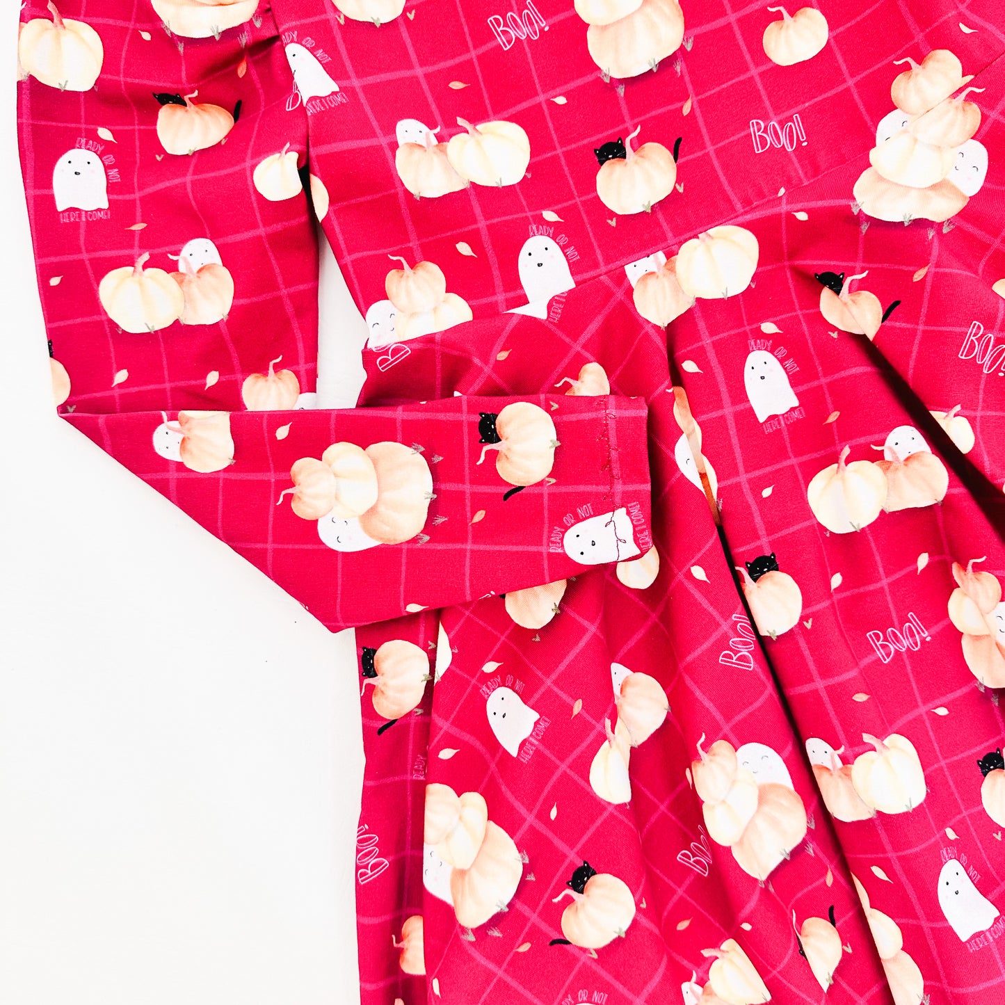 Kids Special Event Mock Neck Ruched Sleeve Dress