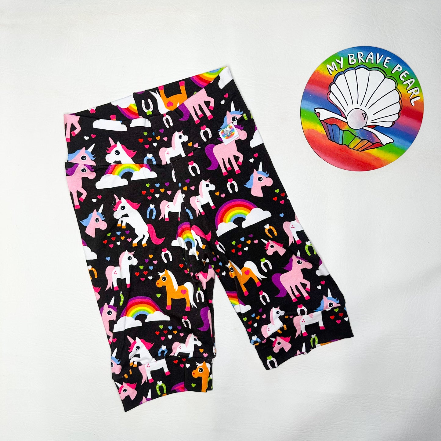 Ready To Ship 6-7Y Horses Cycling Shorts