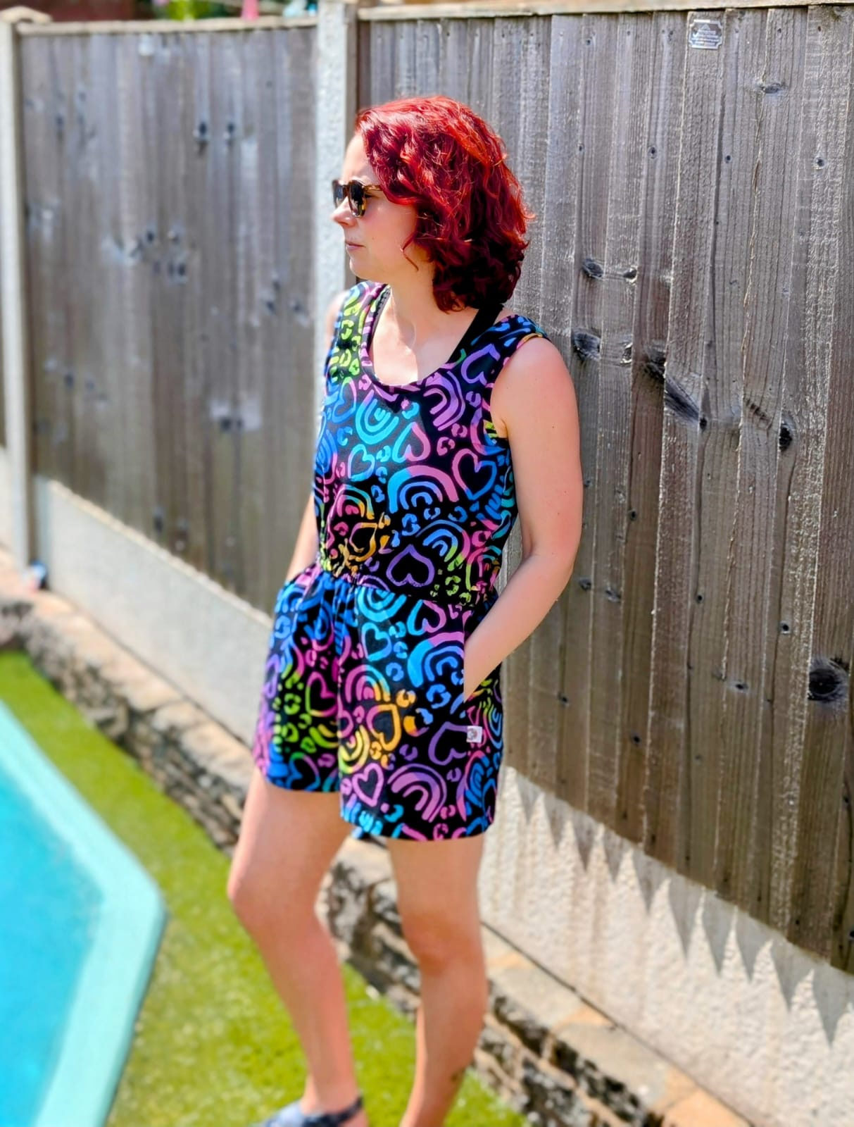Adults Elasticated Waist Playsuit- Curve Fit