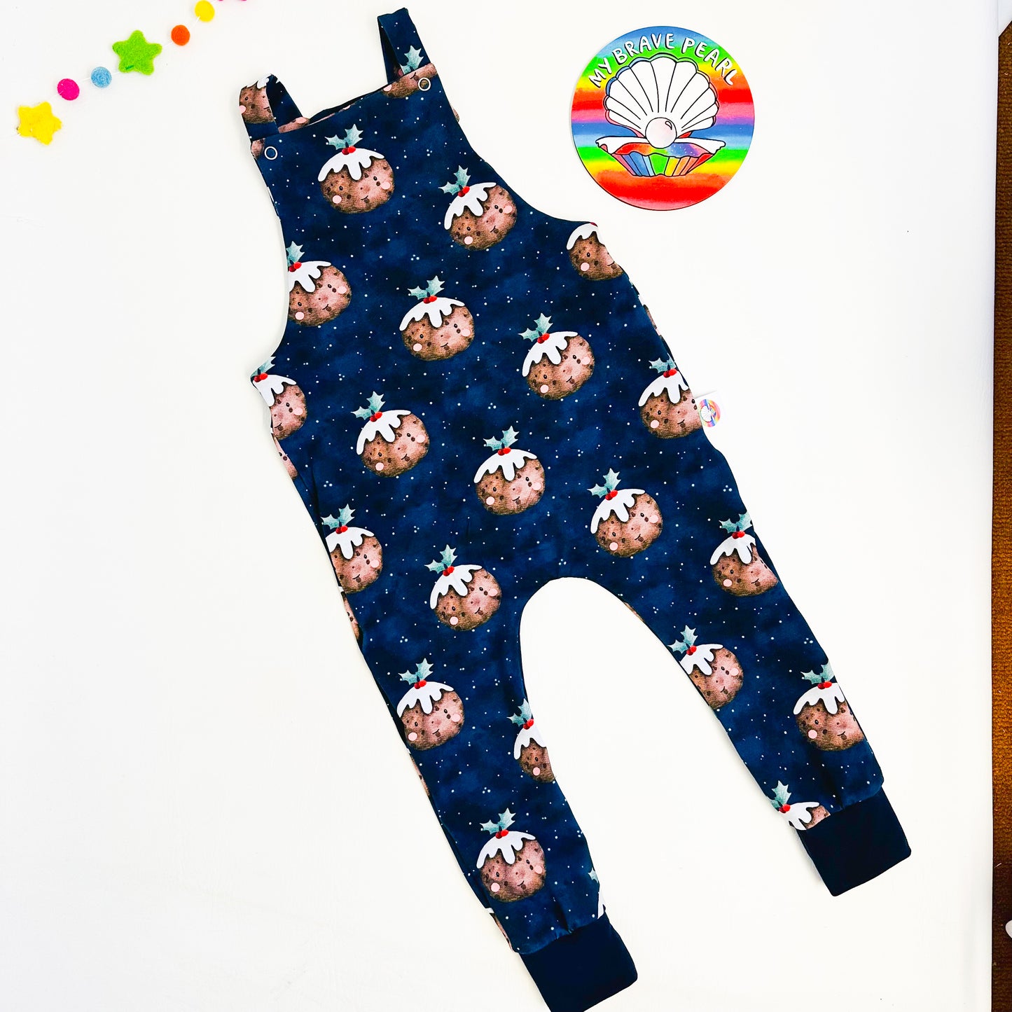 Kids Christmas Dungarees