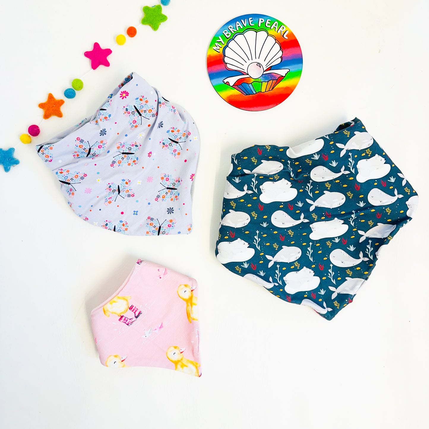Christmas In B-Tween Bandana Bibs
