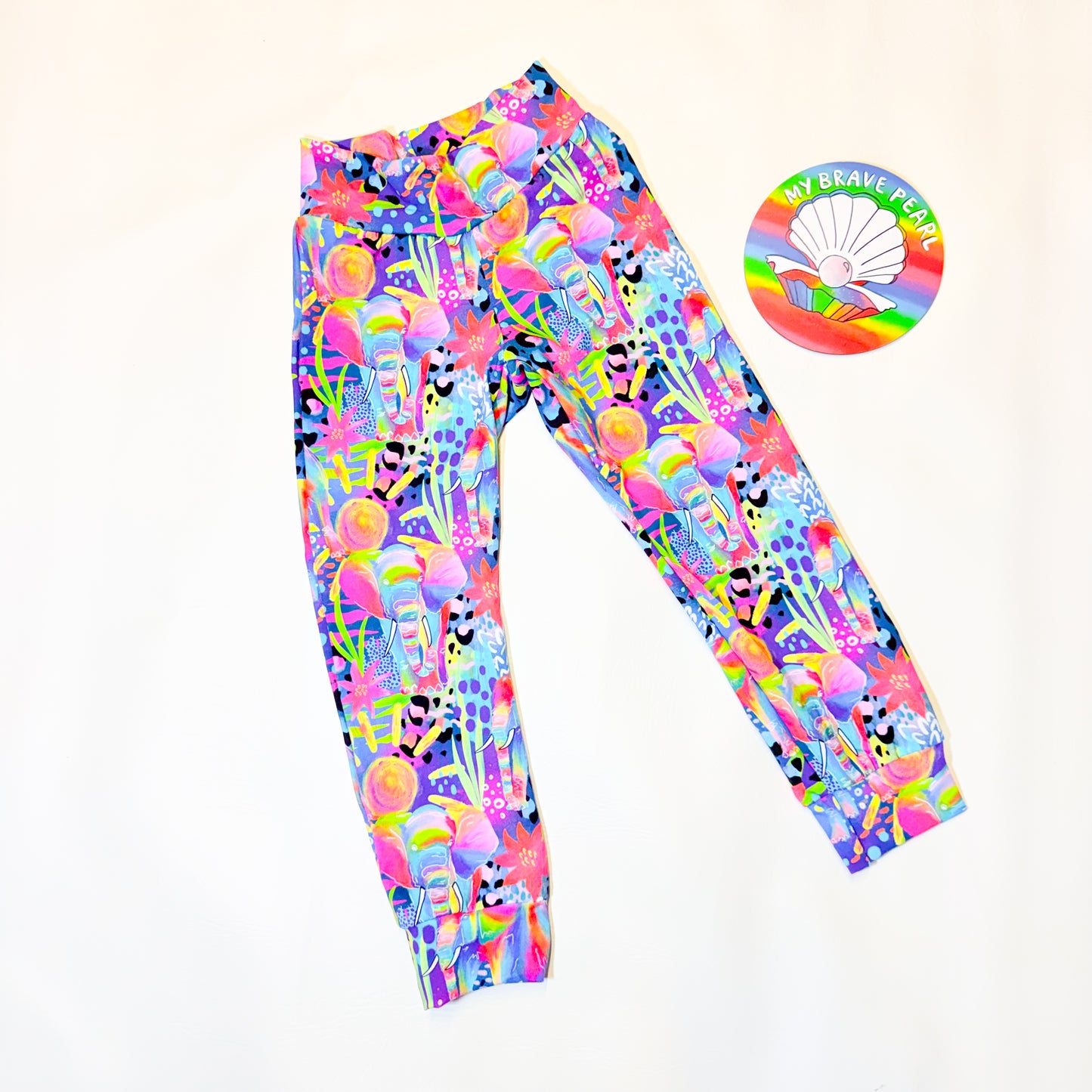 Ready To Ship 5-6Y Rainbow Nelly Joggers
