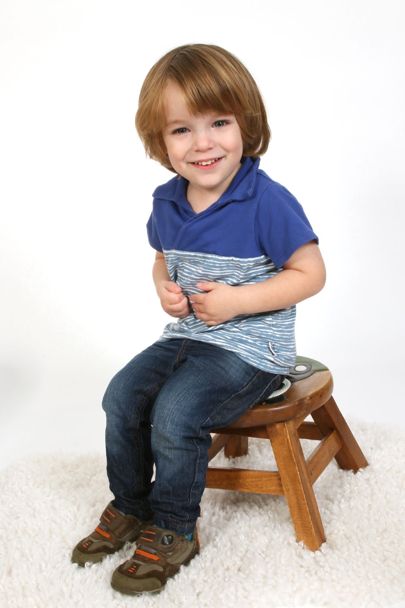 Kids Colourblock Polo