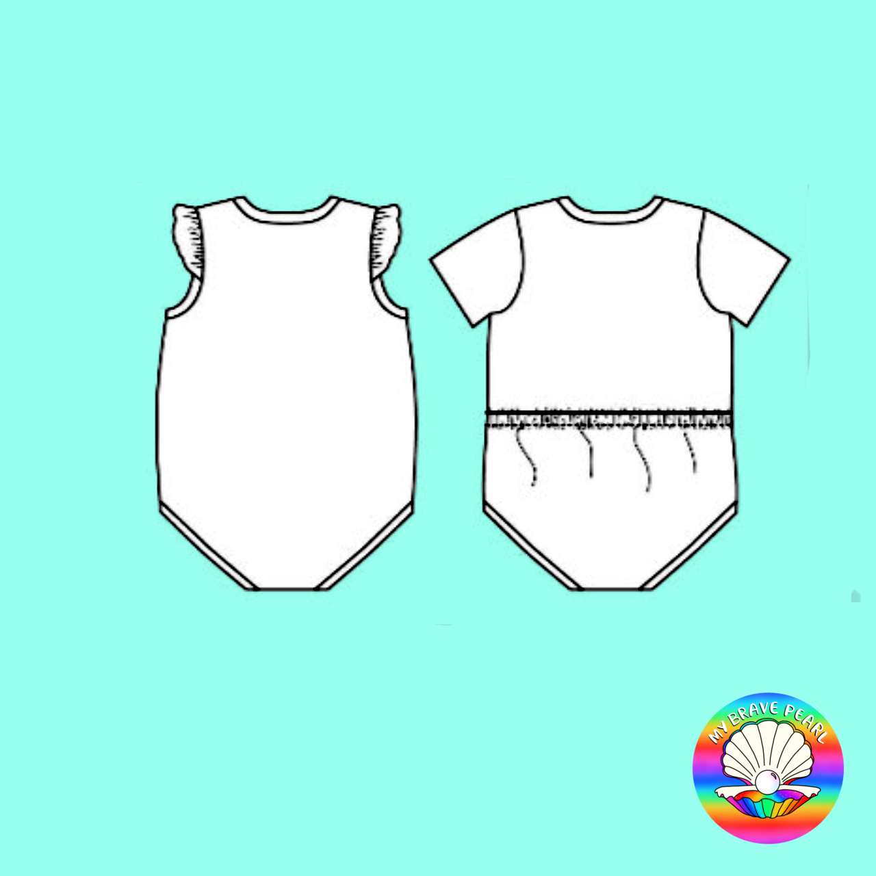 BP Baby Preorder Cross Front Vest Bodysuit