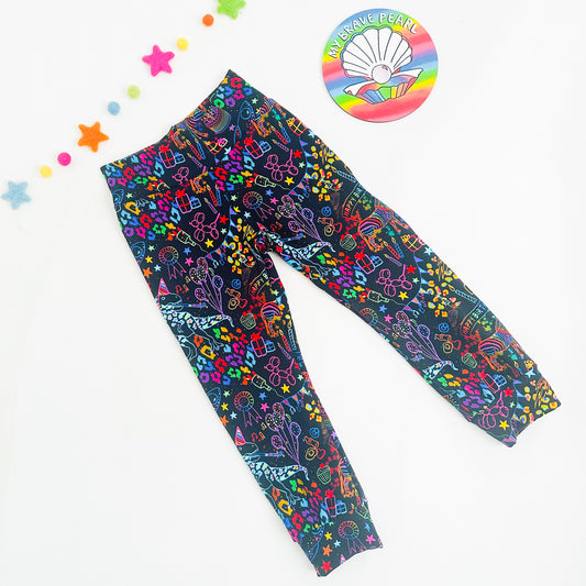 Ready To Ship Birthday Doodle Joggers