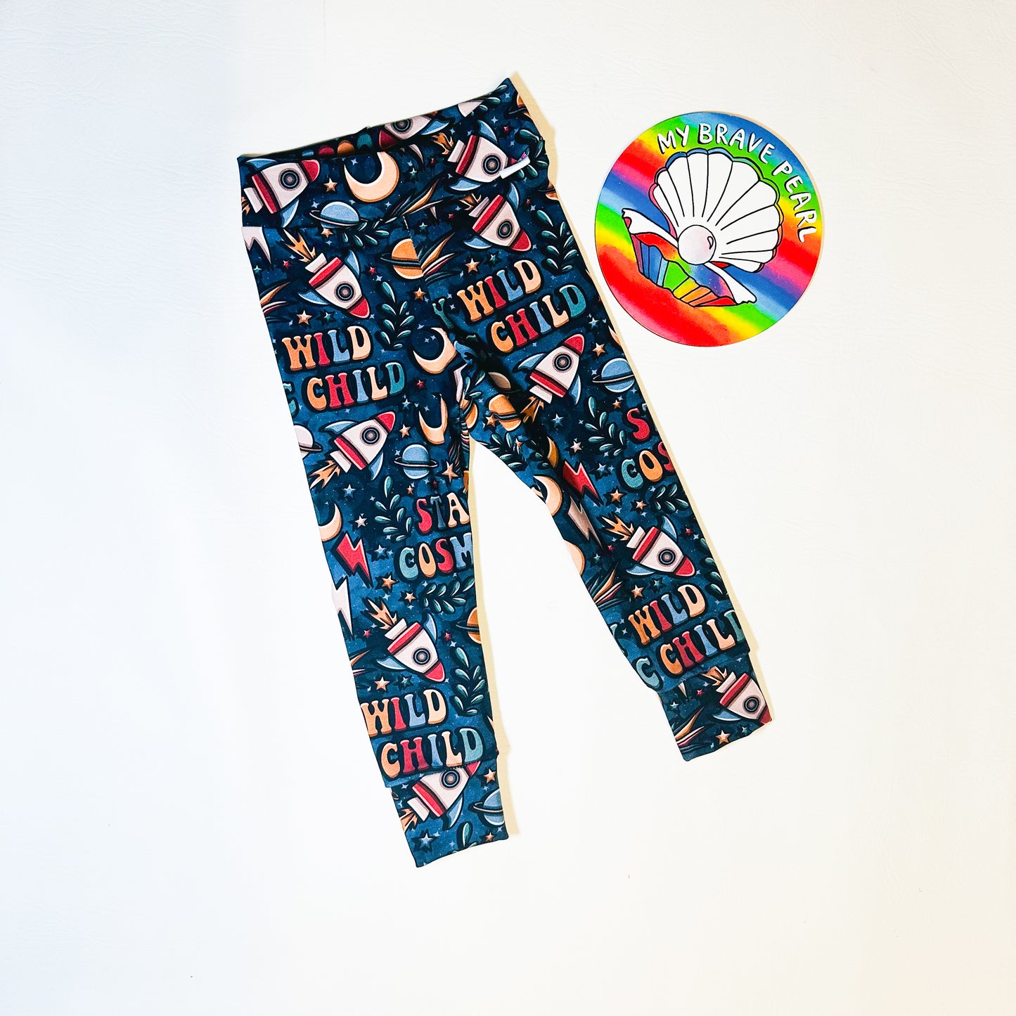 Ready To Ship 1-2Y Stay Wild Moon Child Leggings