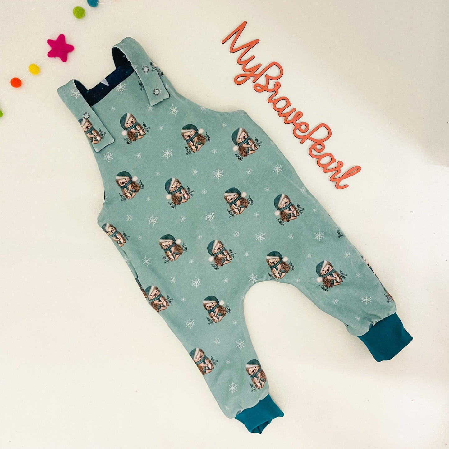 Kids Reversible Dungarees