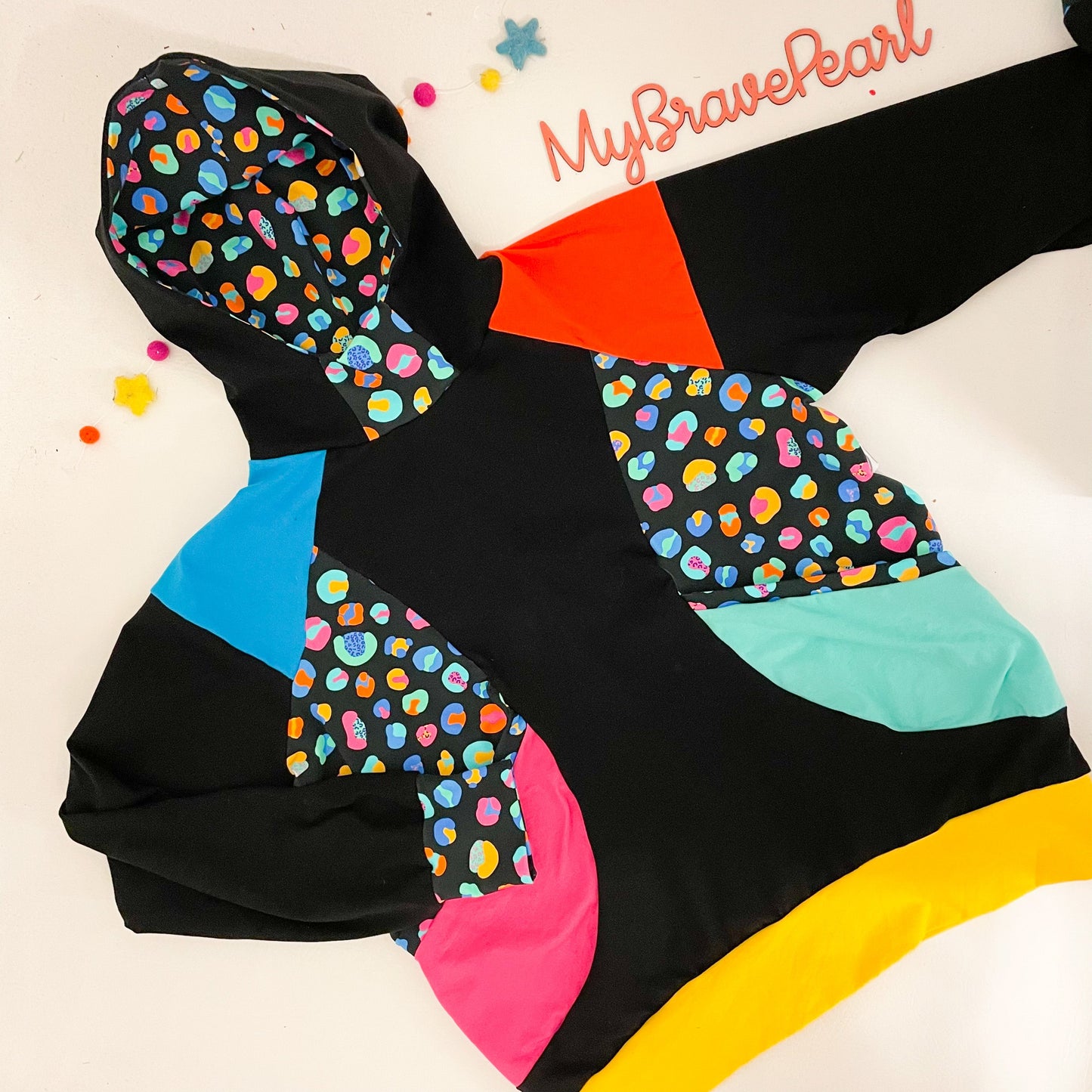 Adults Colourblock Hoodies - Curve Fit