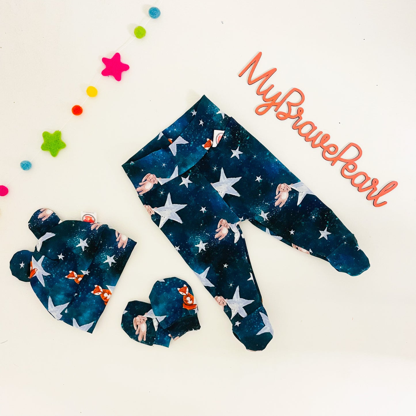 Ready To Ship 6-9M Footed Leggings