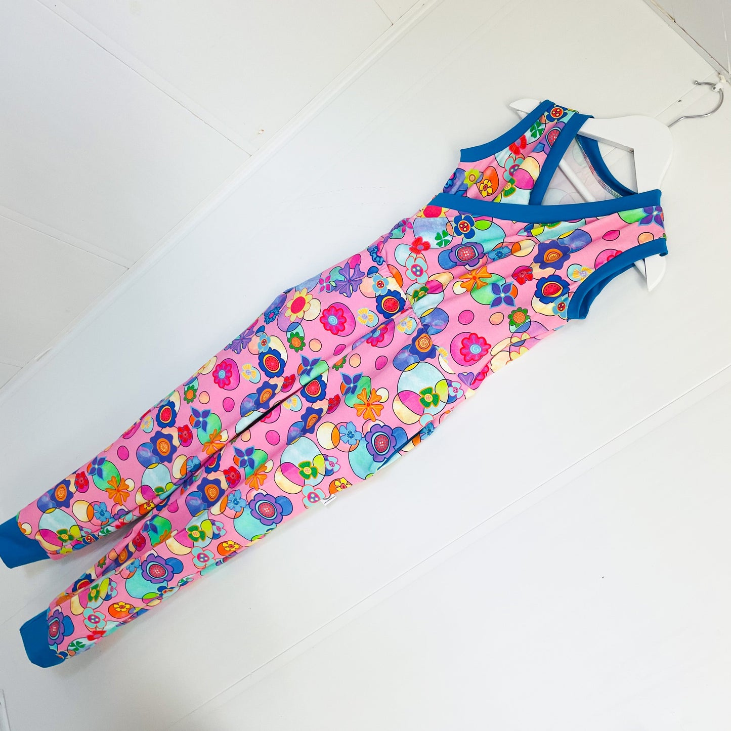 Kids Short Sleeve Cross Front Jumpsuit