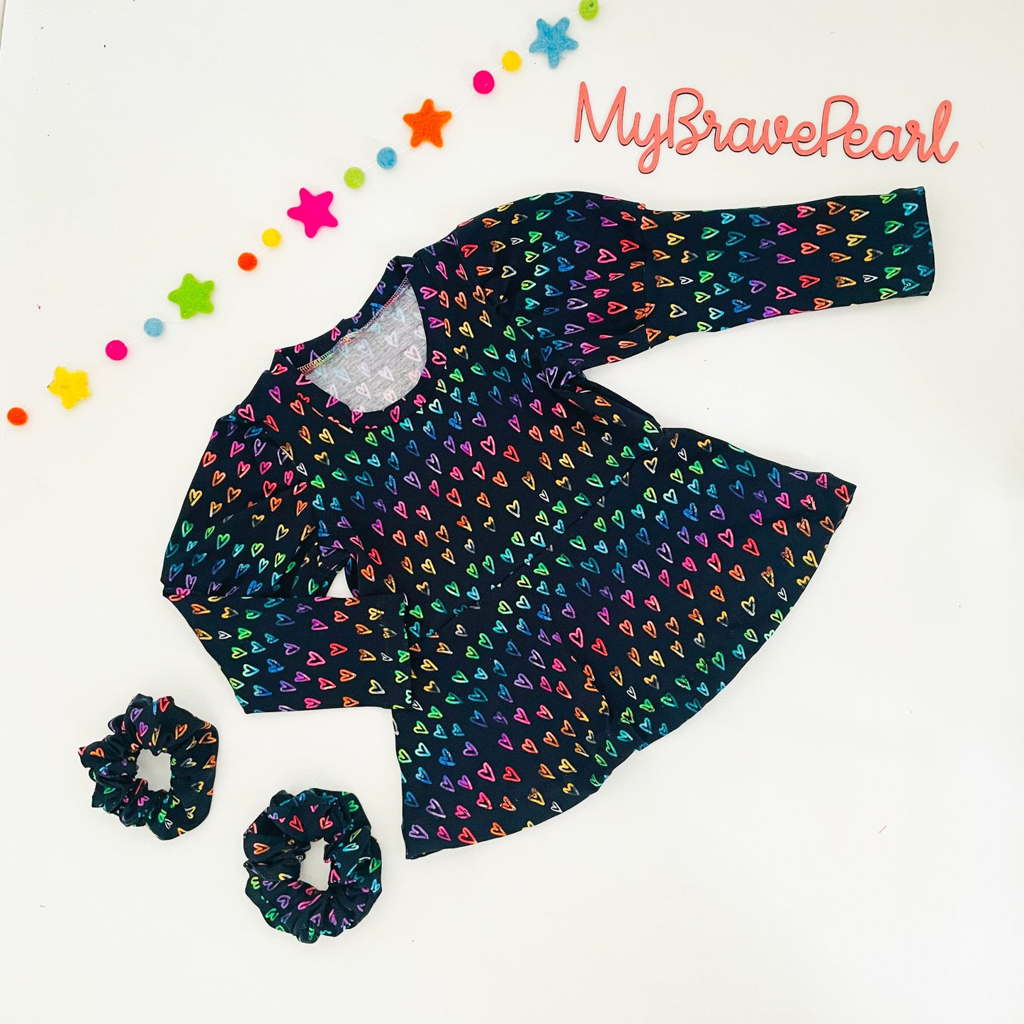 Kids Long Sleeve Peplum Top