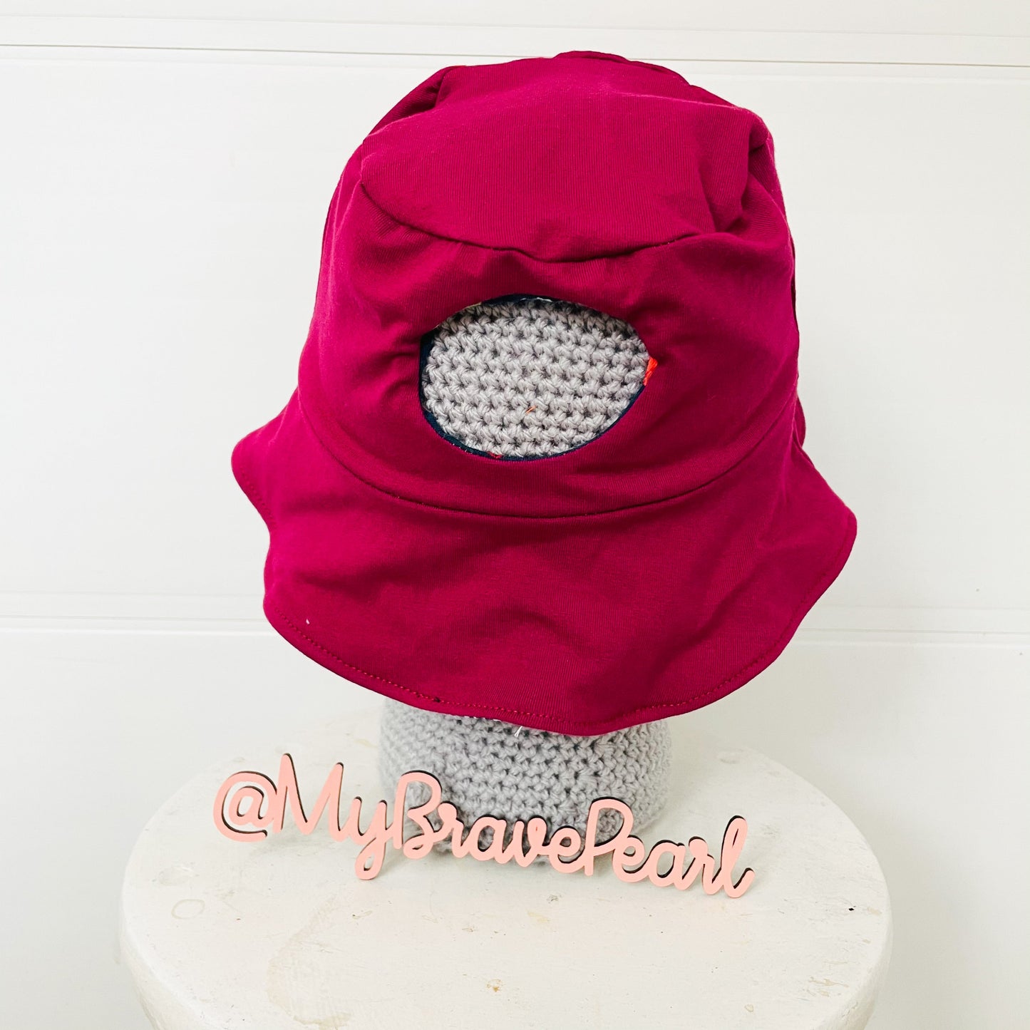 Reversible Ponytail Bucket Sun Hats