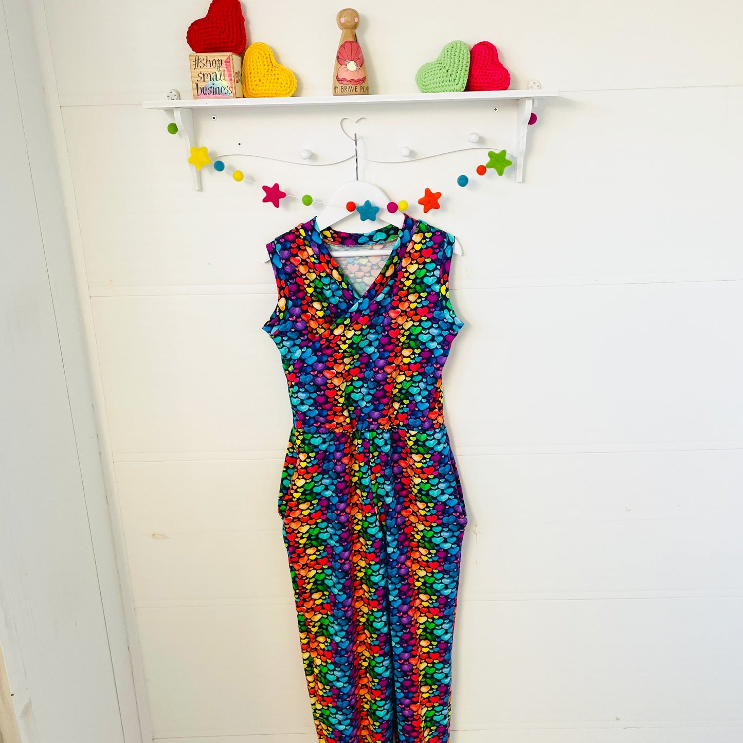 Kids Short Sleeve Cross Front Jumpsuit