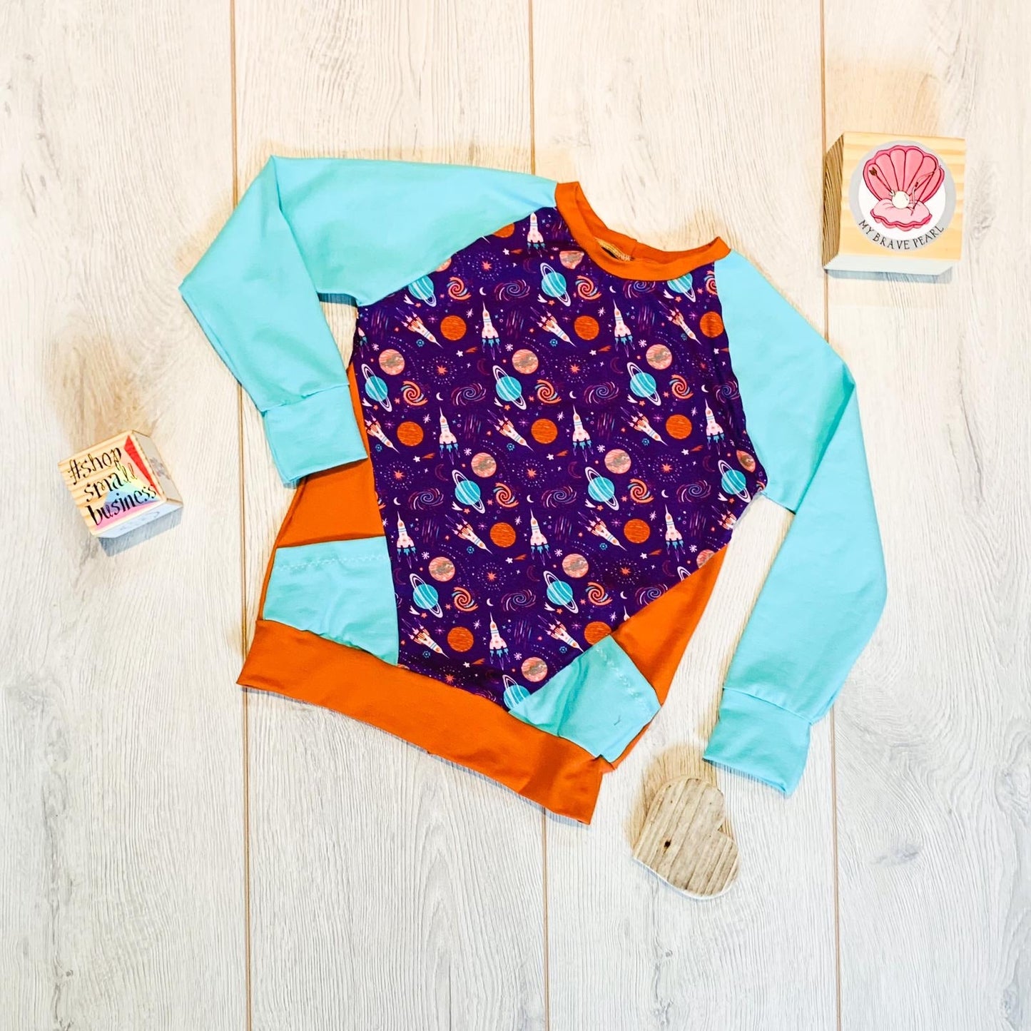 Kids Long Sleeve Colourblock Tee