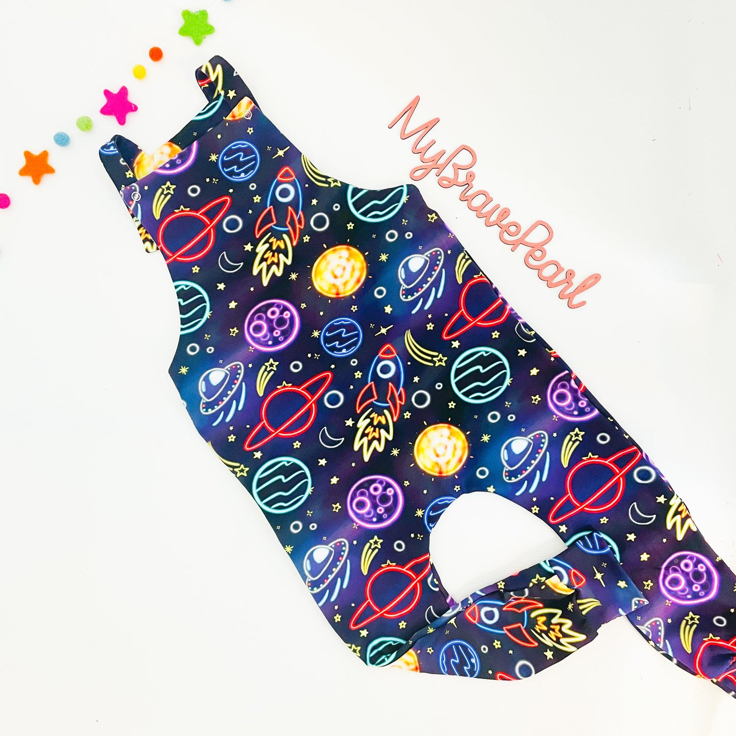 Kids Reversible Dungarees