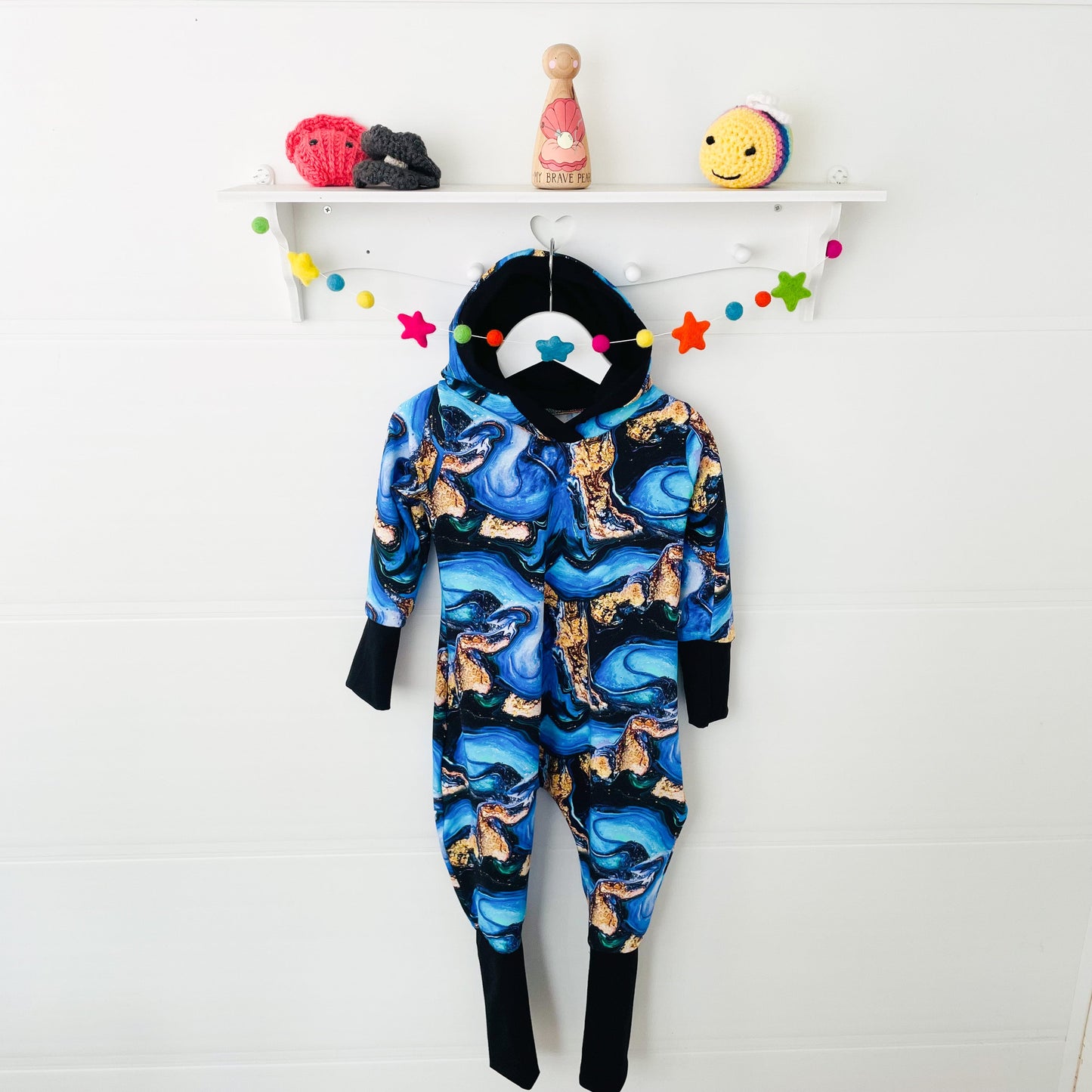 Kids Long Sleeve Hooded Pull On GWM Romper