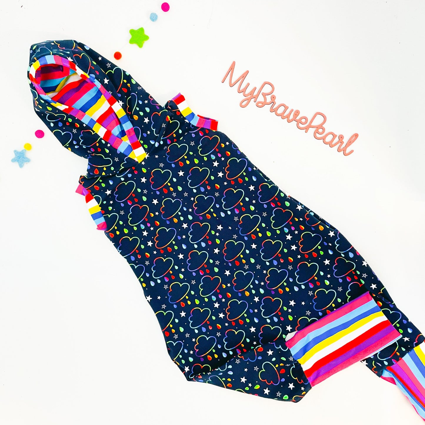 Kids Short Sleeve Hooded Pull On GWM Romper