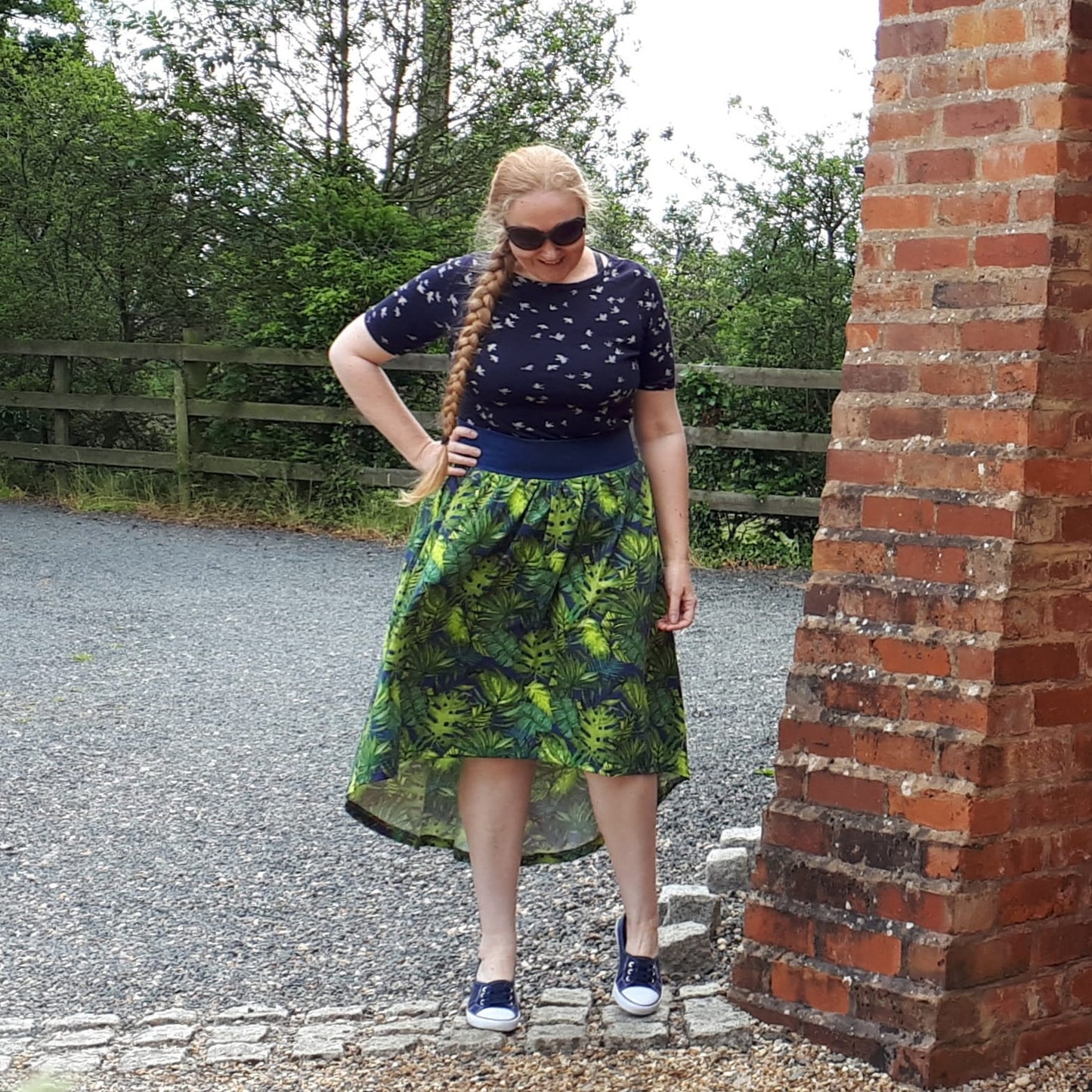 Adults Drop Hem Maxi Skirt