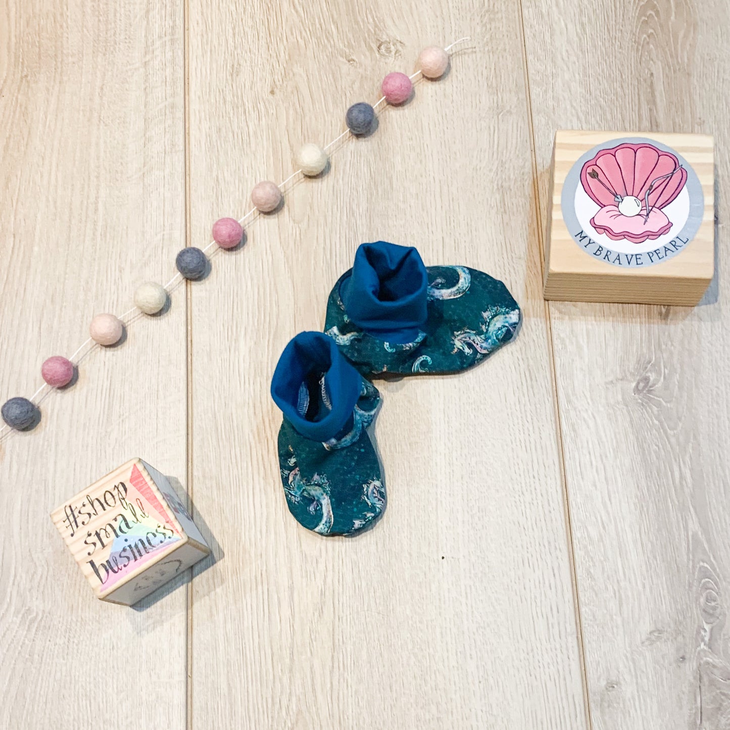 BP Baby Sock Booties - Reversible/Seamless