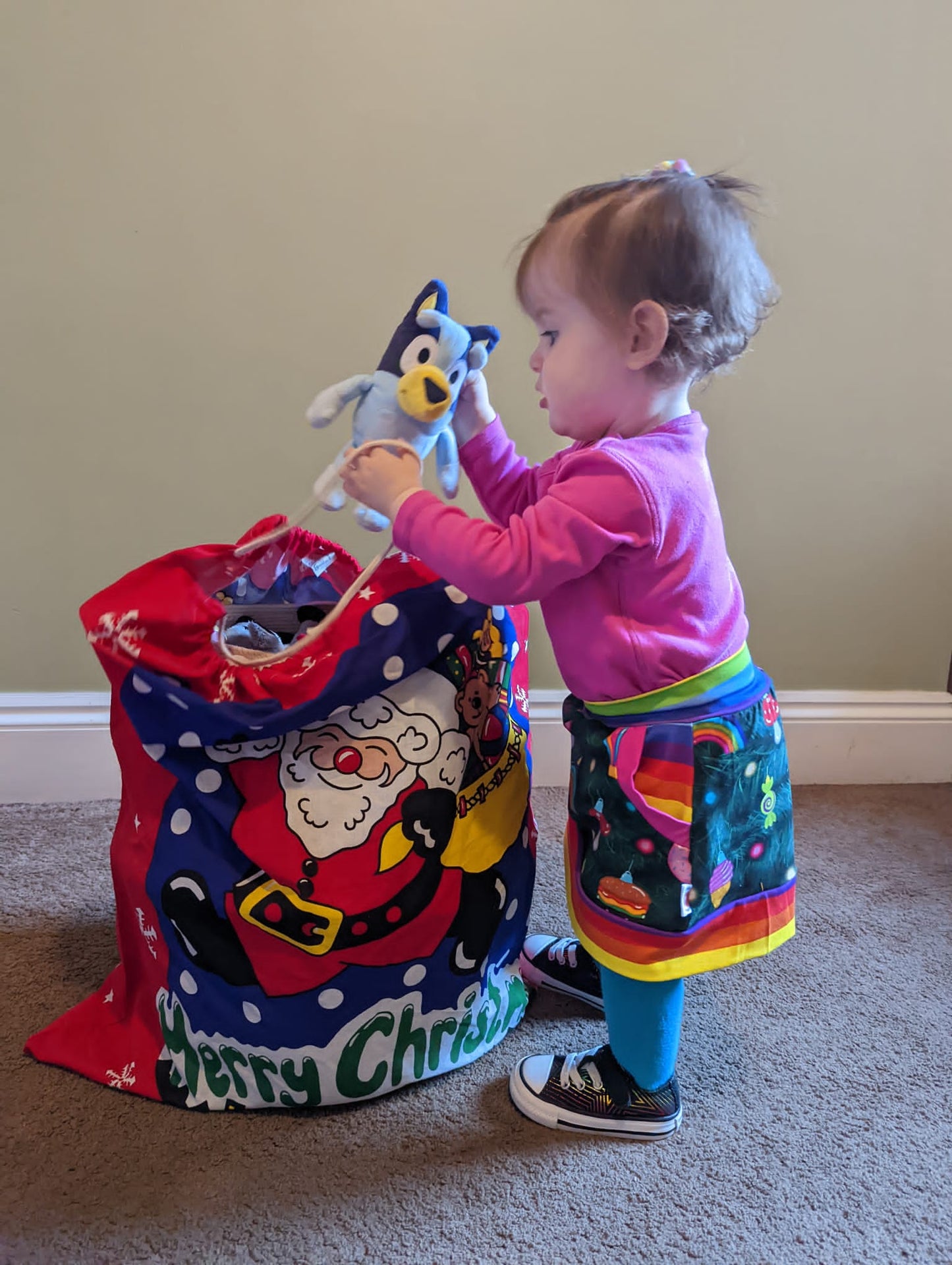 Kids Christmas Pocket Skirt
