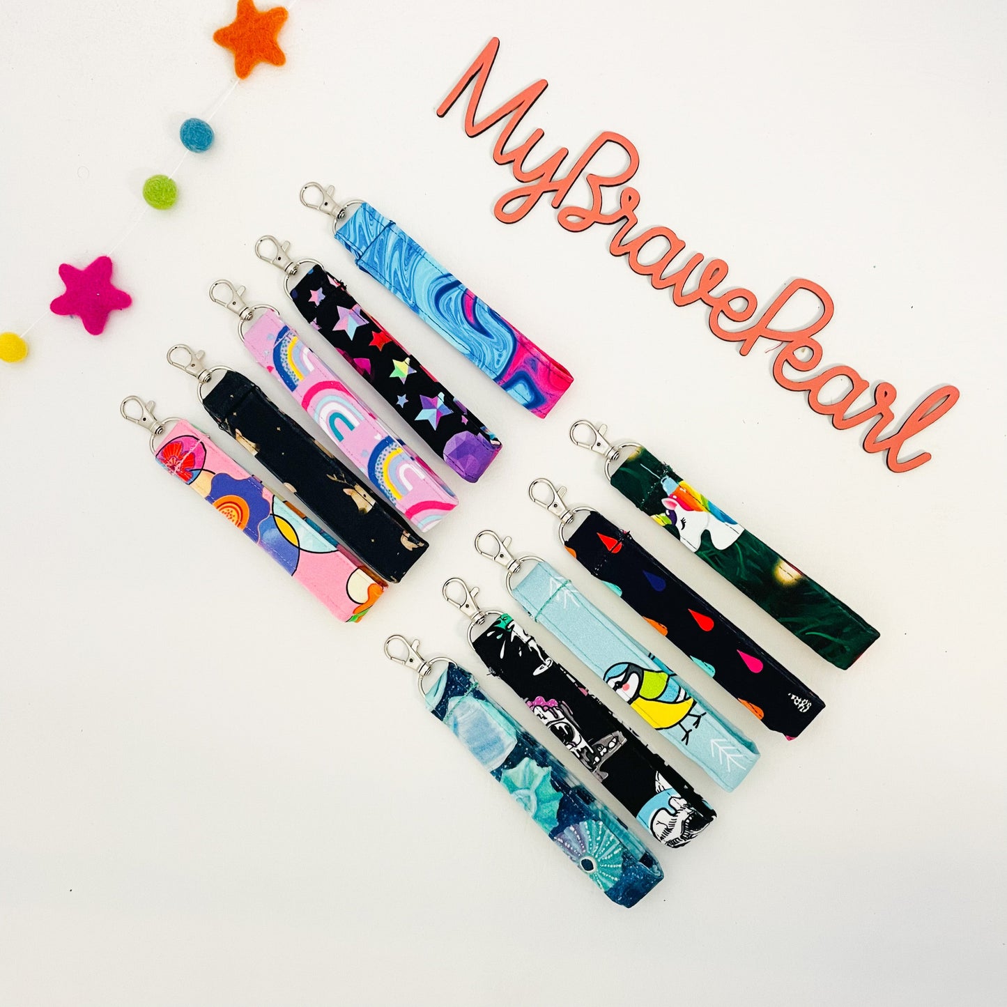 Christmas Keyfob Wristlets