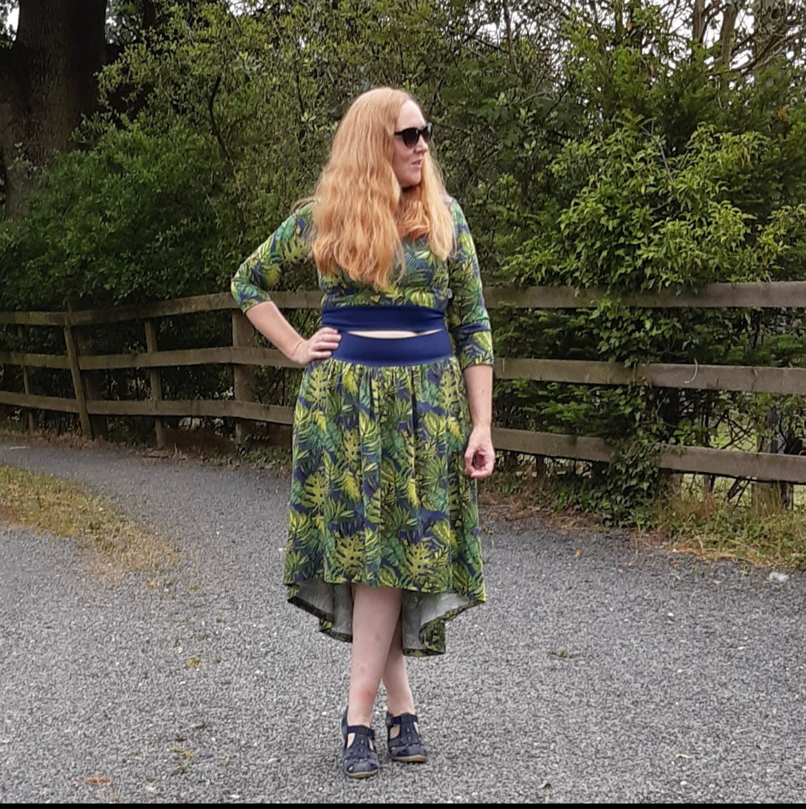 Adults Drop Hem Maxi Skirt