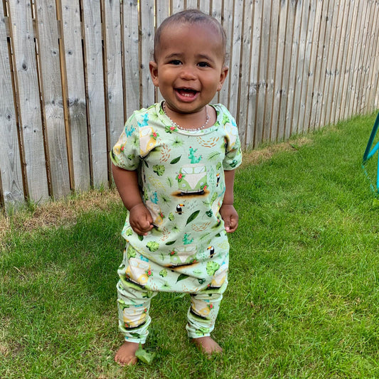 Baby Short Sleeve Pull On Romper