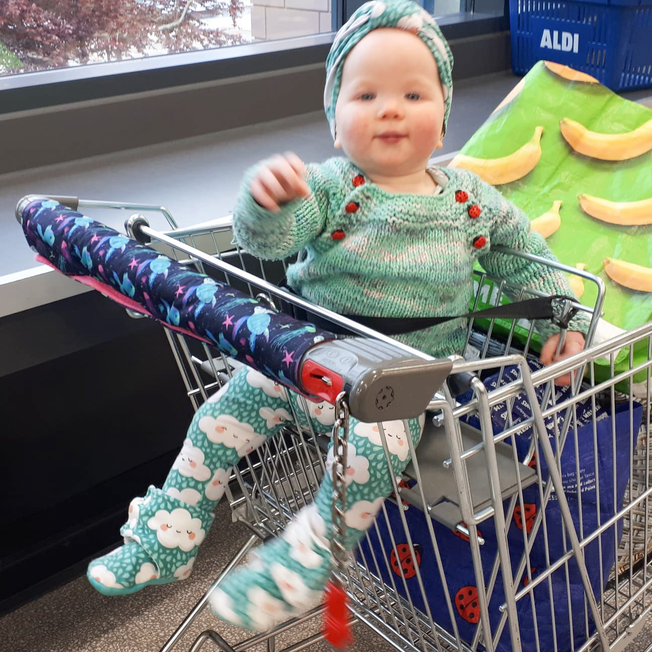 Baby shopping trolley store cover