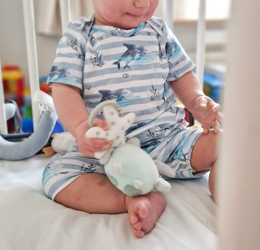 Kids Envelope Shoulder Shortie Romper