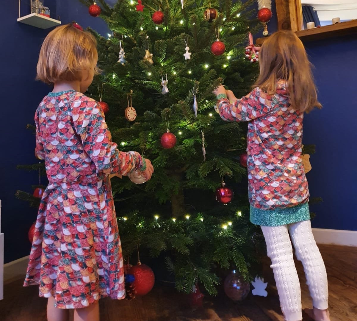Kids Christmas Raglan Jumperdress
