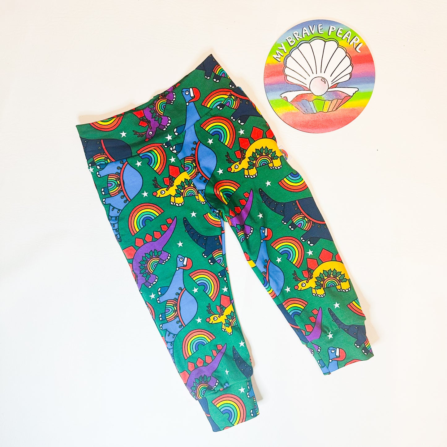 Ready To Ship 1-2Y Christmas Dinos Joggers