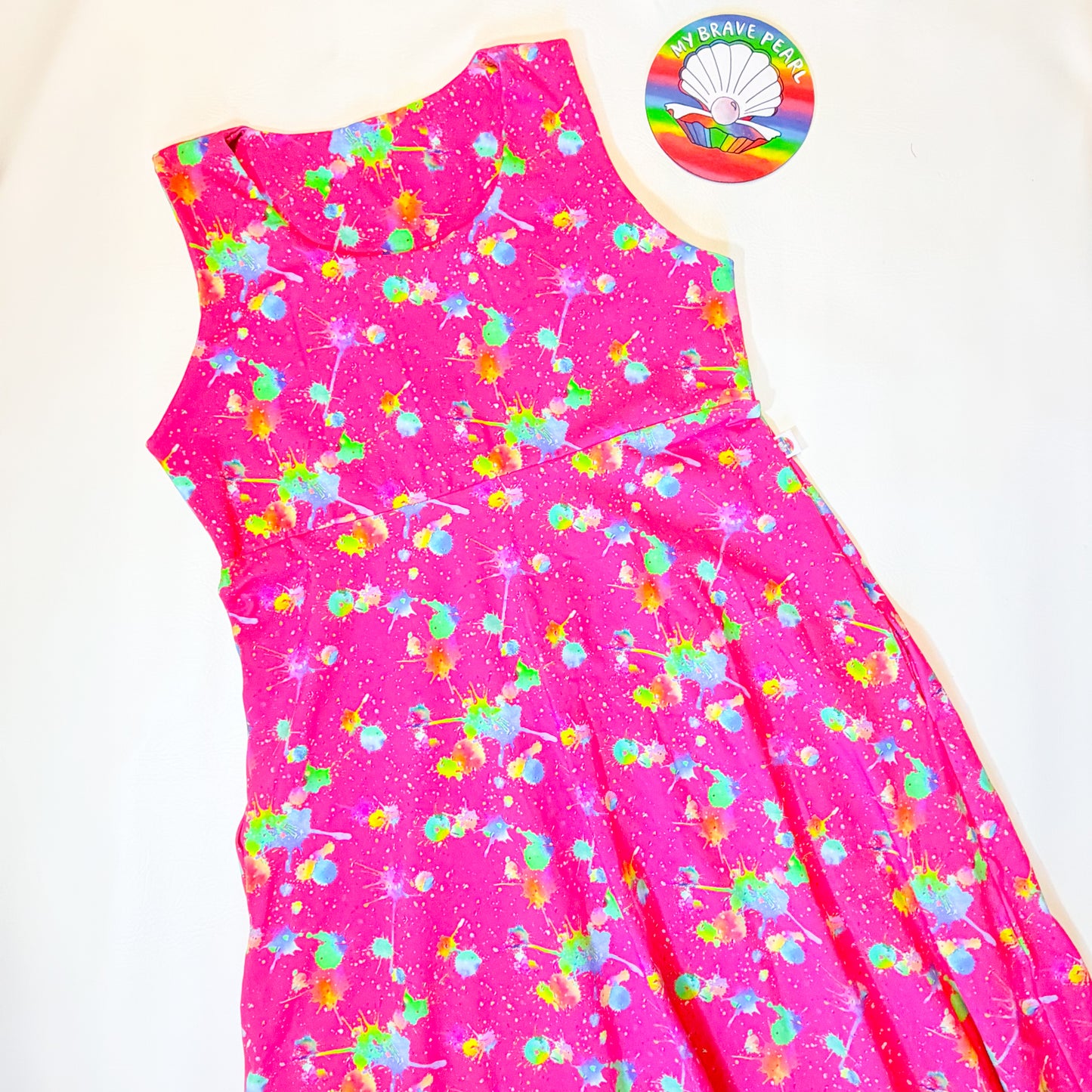 Adults Short Sleeve Maxi Dress - Curve Fit