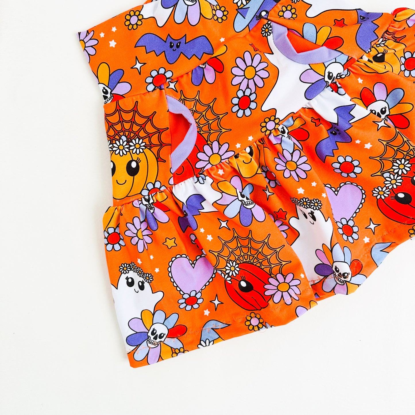 Kids Halloween Tiered Pocket Skirt