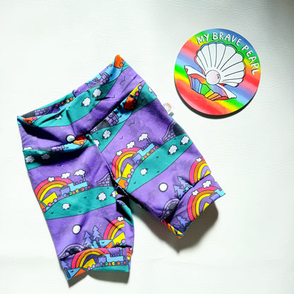 Ready To Ship 3-4Y Night Trains Jogger Shorts