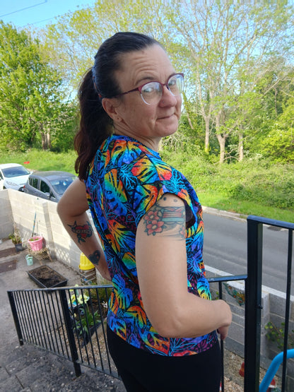 Adults Short Sleeve Dolman Tee - Curve Fit