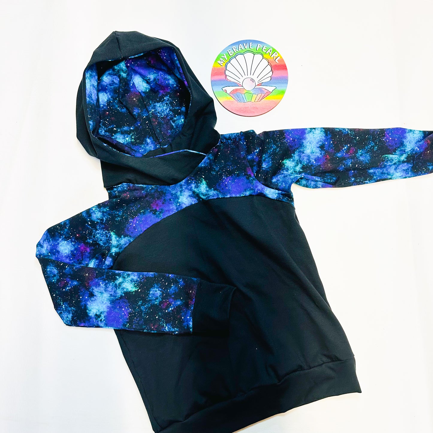 Kids Curved Colourblock Hoodie