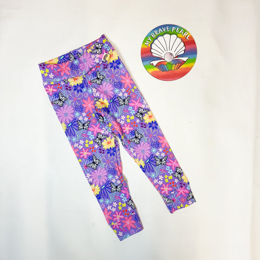 Ready To Ship 2-3Y Lilac Mariposa Leggings