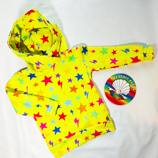 Ready To Ship 4-5Y Yellow Stars Hoodies
