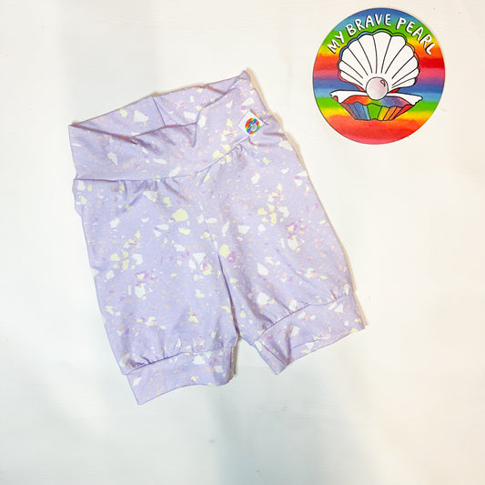 Ready To Ship 7-8Y Lilac Terazzo Cycling Shorts