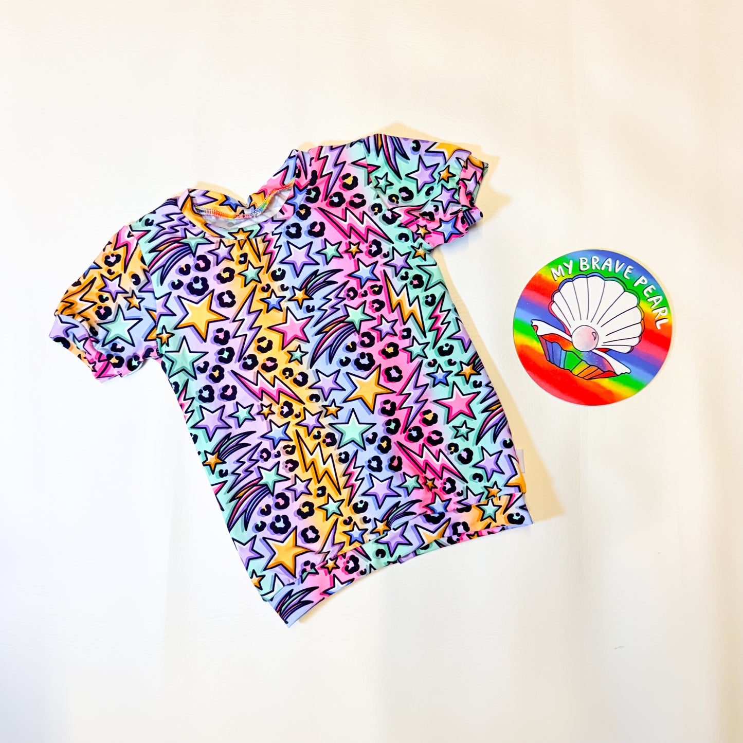 Ready To Ship Pastel Stars and Bolts Short Sleeve Tees