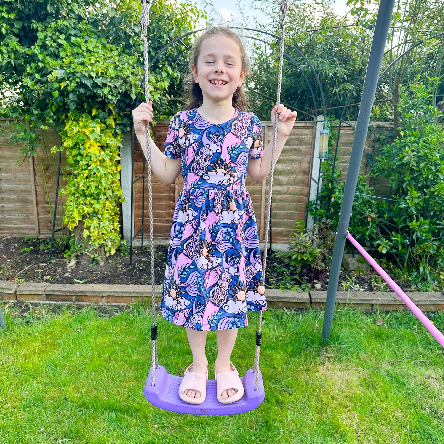 Kids Short Sleeve Midi Dress