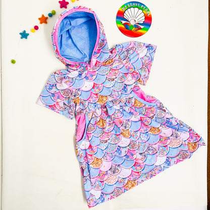 Kids Hooded Pocket Dress