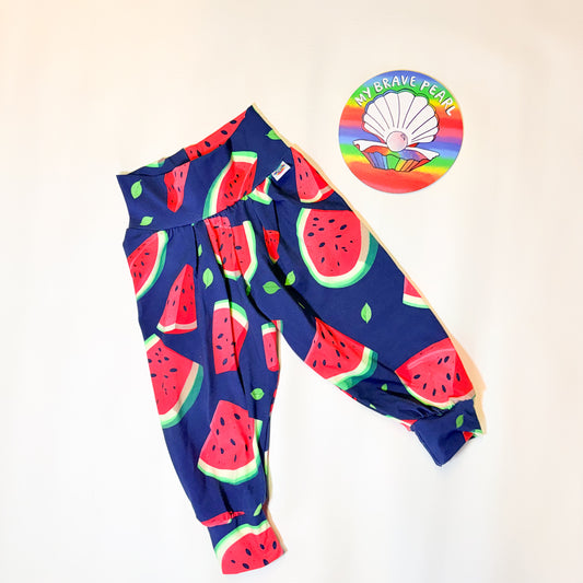 Ready To Ship 18-24M Watermelon Baggy Capri Joggers
