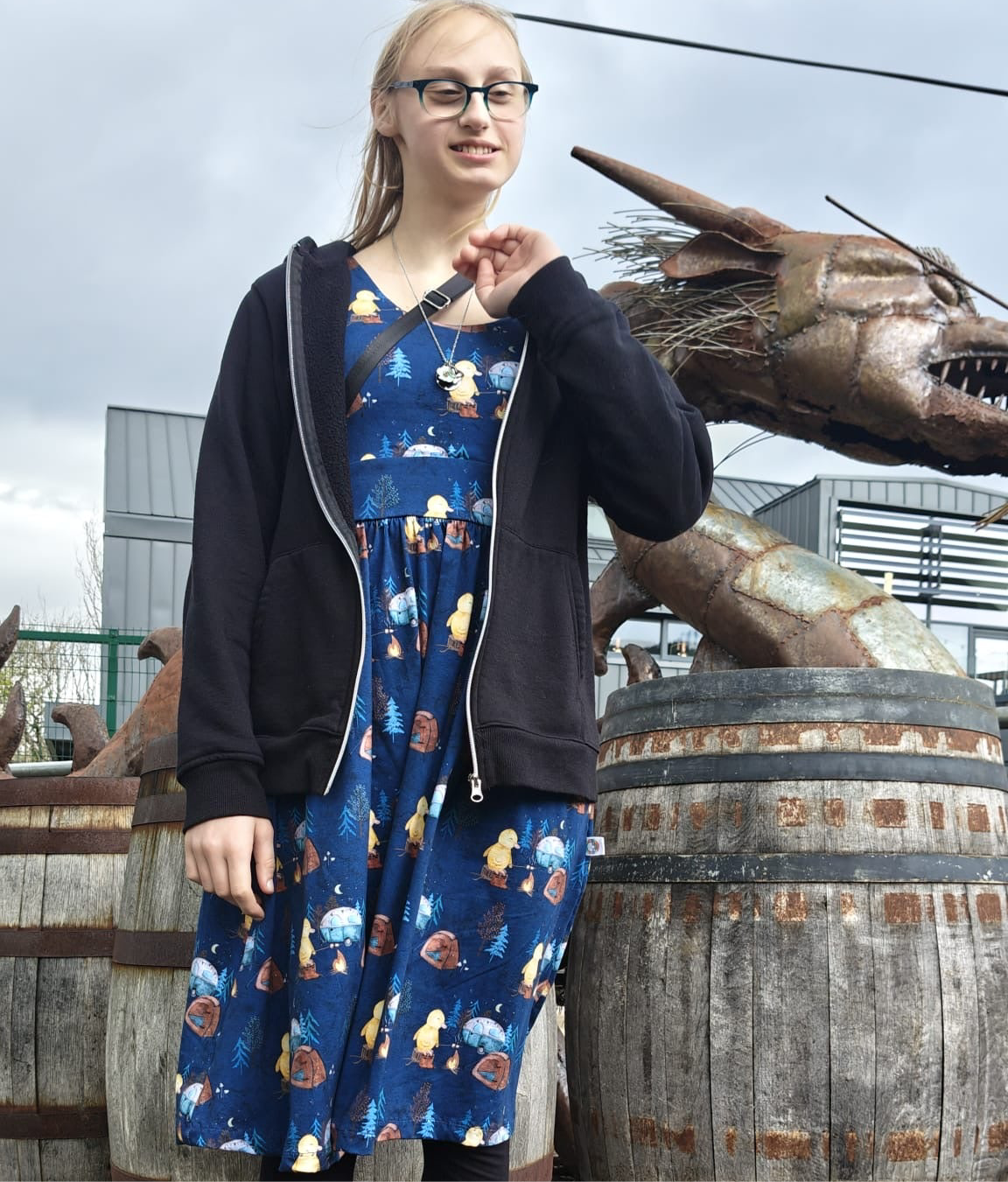 Adults Long Sleeve Midi Dress - Curve Fit