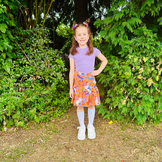 Kids Tiered Pocket Skirt